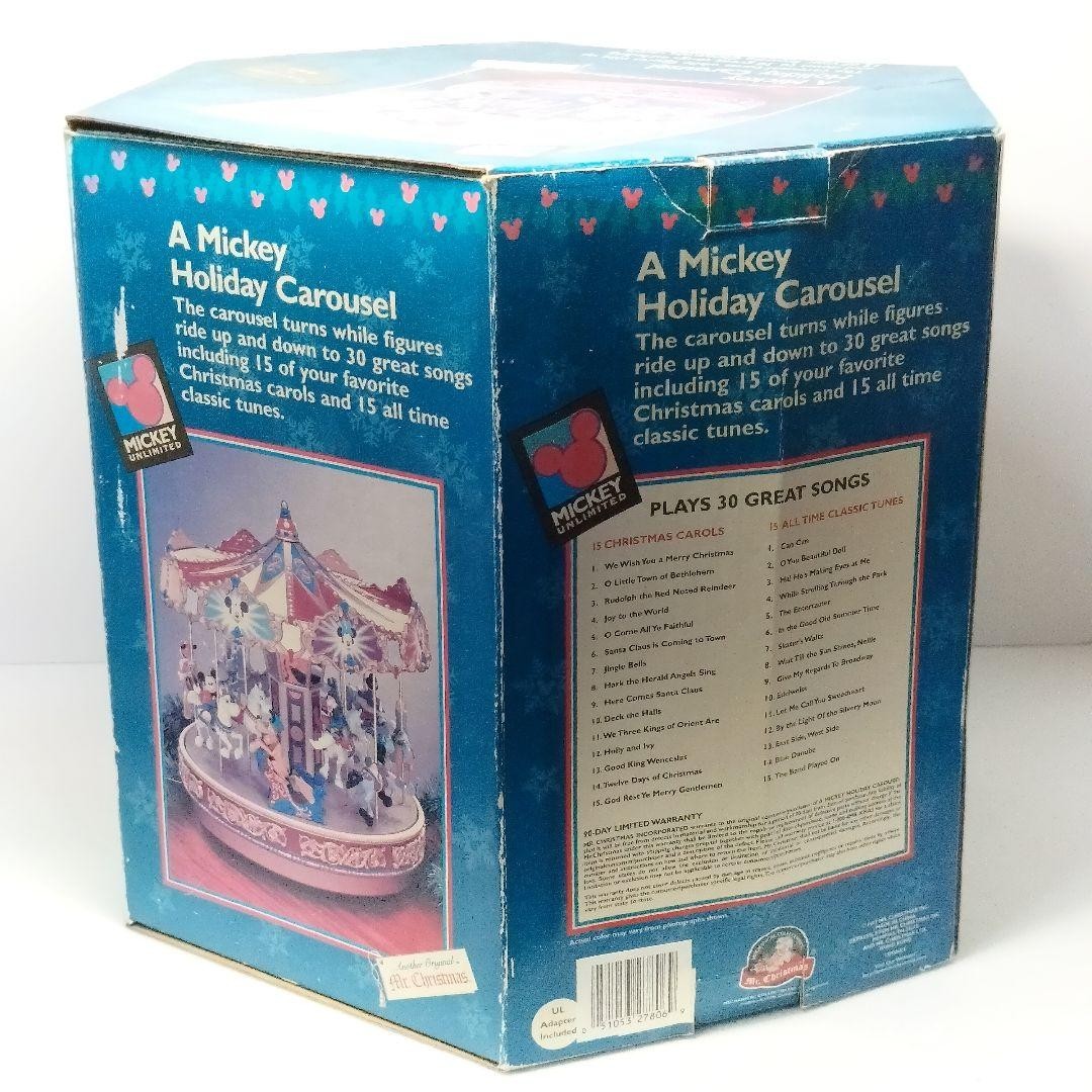 A Mickey Holiday Carousel Disney Merry-Go-Round Vintage