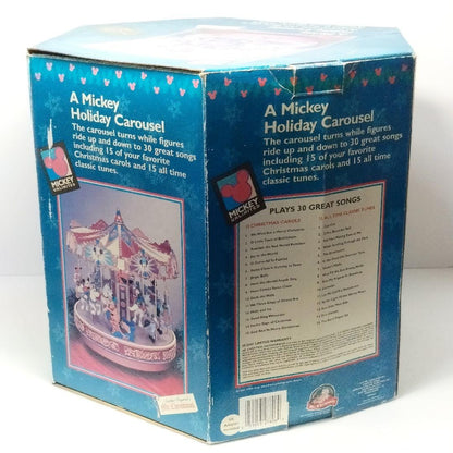 A Mickey Holiday Carousel Disney Merry-Go-Round Vintage
