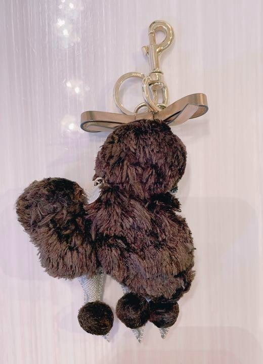 Authentic GUCCI Guccioli Poodle Dog Key Holder Bag Charm Accessory #42341