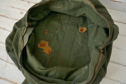 Military US Army USAF LIGHTNING Zipper Vintage Flyers Kit Bag Boston Bag USA