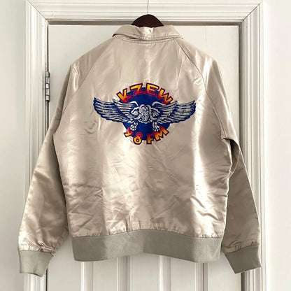 Fad Times KZEW 98FM The Zoo Staff Jacket Blue Winged ZooLoo Embroidery L