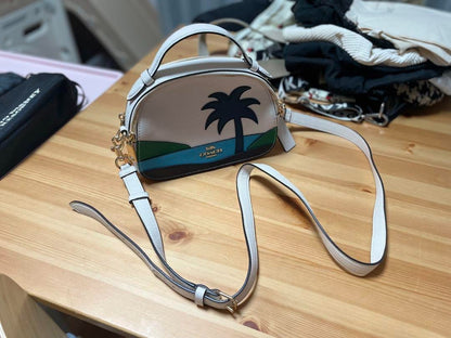 COACH Palm Tree Crossbody Shoulder Bag