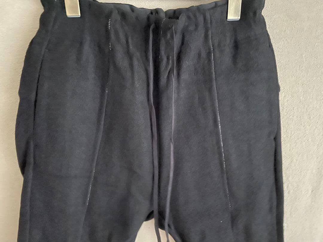 The Viridi-anne Fulling Men's Knit Pants Black Wool/Nylon Size 1 Drawstring