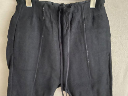 The Viridi-anne Fulling Men's Knit Pants Black Wool/Nylon Size 1 Drawstring