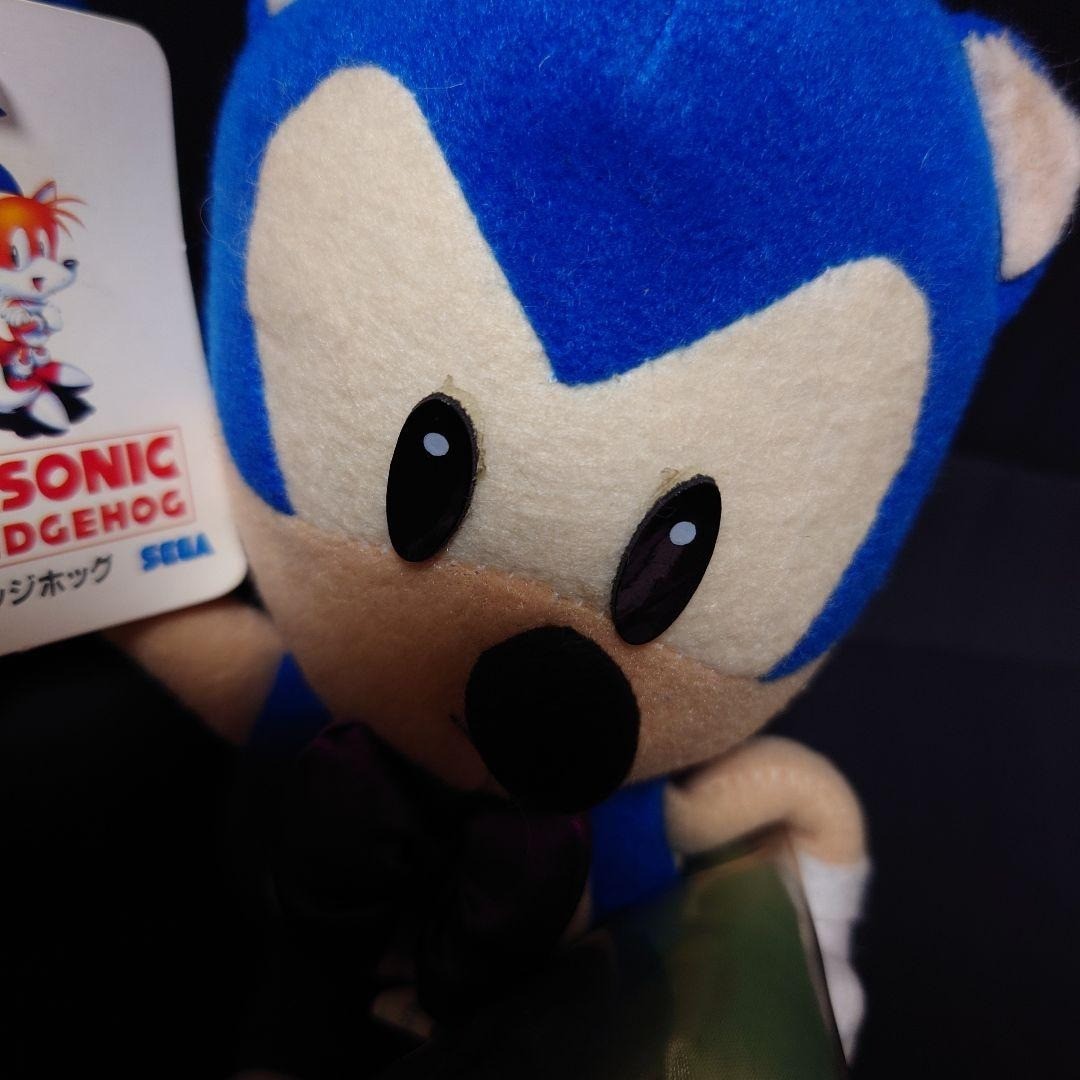 Extremely rare Sonic SEGA plush toy with Sonic and friends dressed up, flower bo