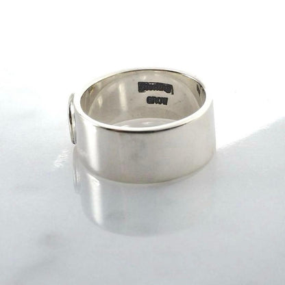 Sterling Silver 925 Ingot Thunderbird Flat Ring, US Size 10