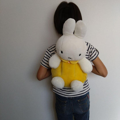 bruna Miffy Plush backpack bag dick bruna /Sekiguchi- yellow - used F/S