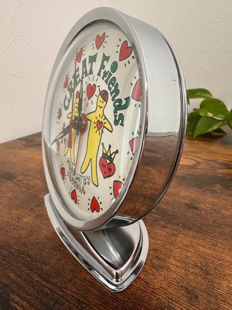 Retro GREAT Friends Alarm Clock Tested Japan Used F/S