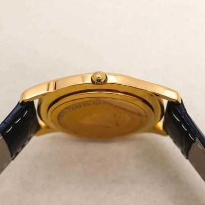GUCCI 5400L Watch Gold Black Roman Dial Quartz Vintage Rare Authentic Working JP