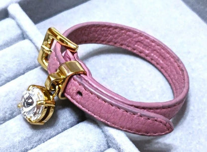 MIU MIU Large Stone Leather Bracelet 41090