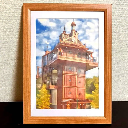 Ghibli Art 51: "Elevator Tower" from Castle in the Sky (framed artwork)