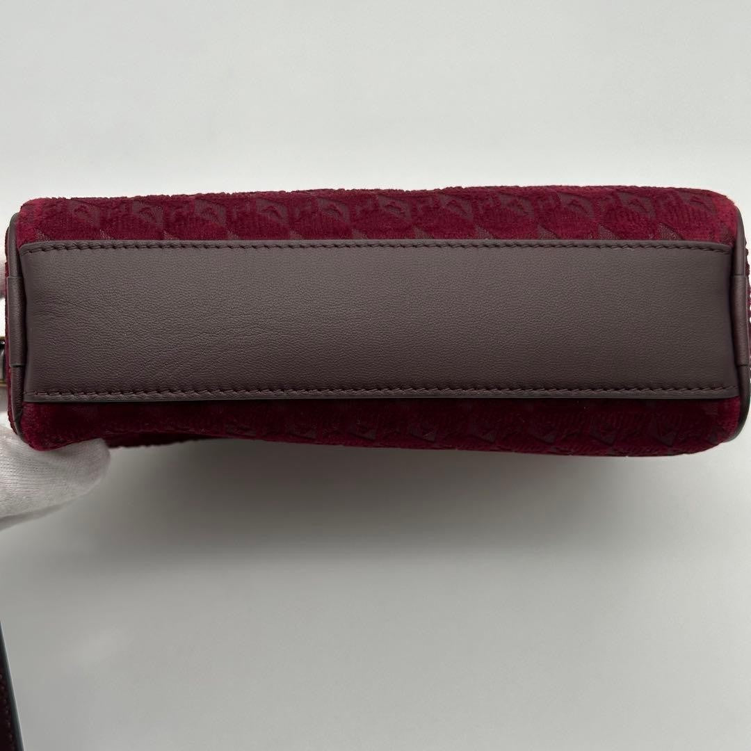 Authentic ANYA HINDMARCH small red canvas eyes rare crossbody shoulder bag