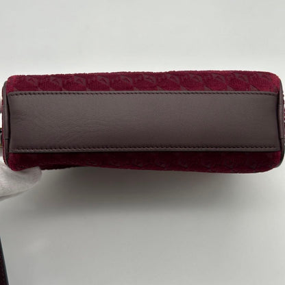 Authentic ANYA HINDMARCH small red canvas eyes rare crossbody shoulder bag