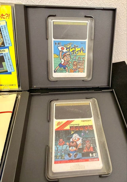 Retro Showa Era PC Engine HuCARD Software Set (7 games) NEC