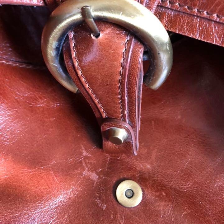 Authentic BALENCIAGA Handbag Leather Brown Women's Used Vintage from Japan JP