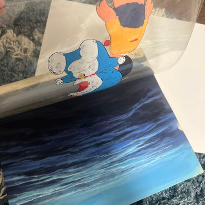 Doraemon animation cel with frame
