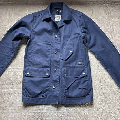 Snow peak Coverall Jacket Firewood Takibi navy flame retardant finish Aramid