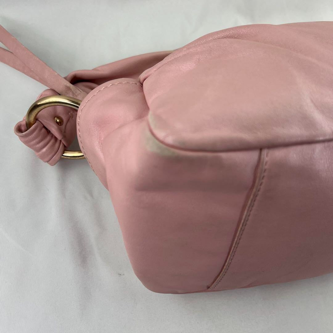 Coach Soho Pink Leather One Shoulder Bag 10.6"x5.5"x5.1" /Used++