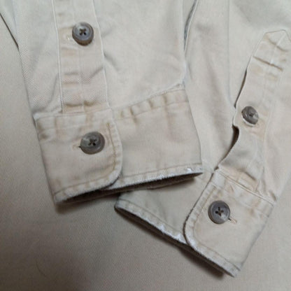 POLO by Ralph Lauren M Chino Shirt Hunting Dog Embroidery Beige Vintage EX