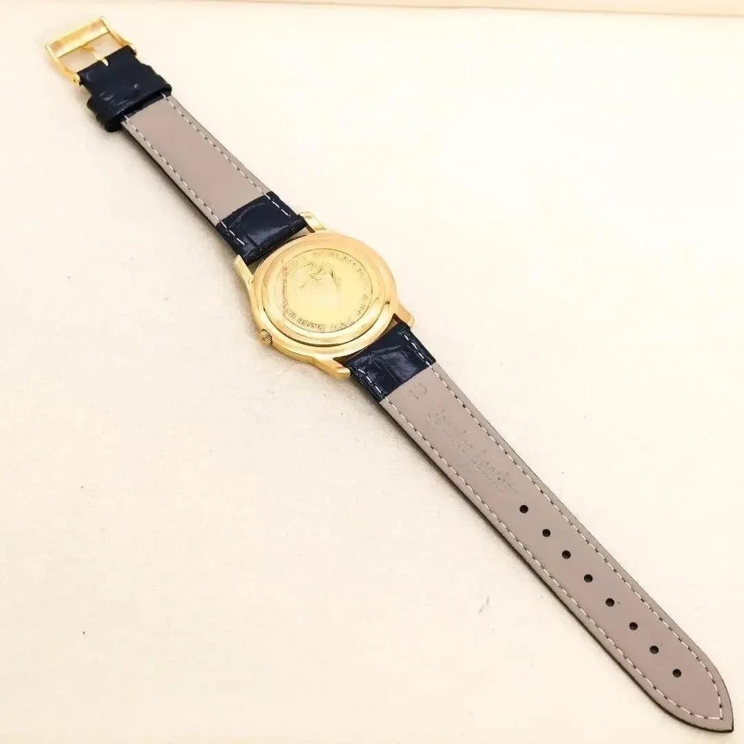 GUCCI 5400L Watch Gold Black Roman Dial Quartz Vintage Rare Authentic Working JP