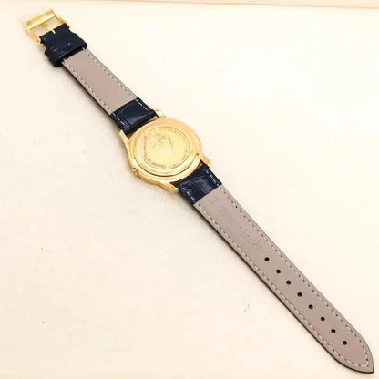 GUCCI 5400L Watch Gold Black Roman Dial Quartz Vintage Rare Authentic Working JP