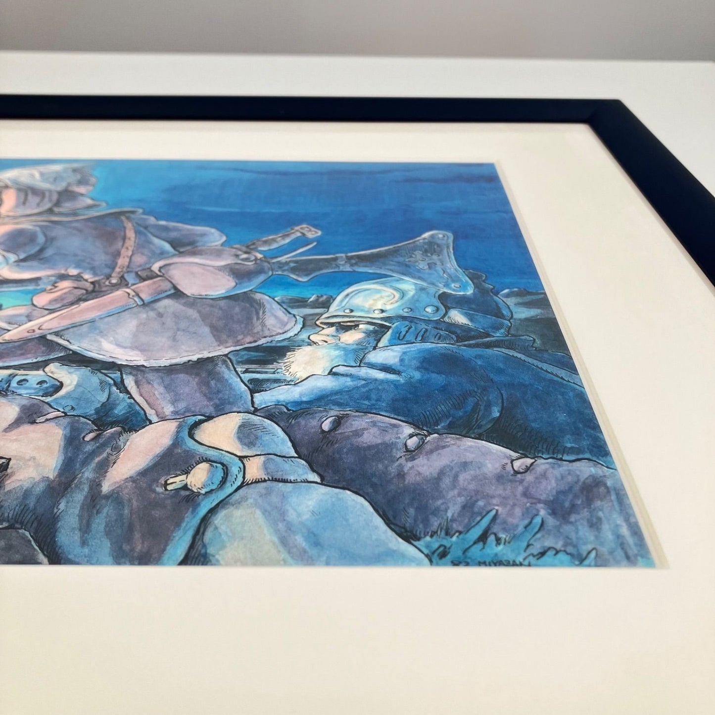 Nausicaä of the Valley of the Wind, Hayao Miyazaki, framed, Studio Ghibli