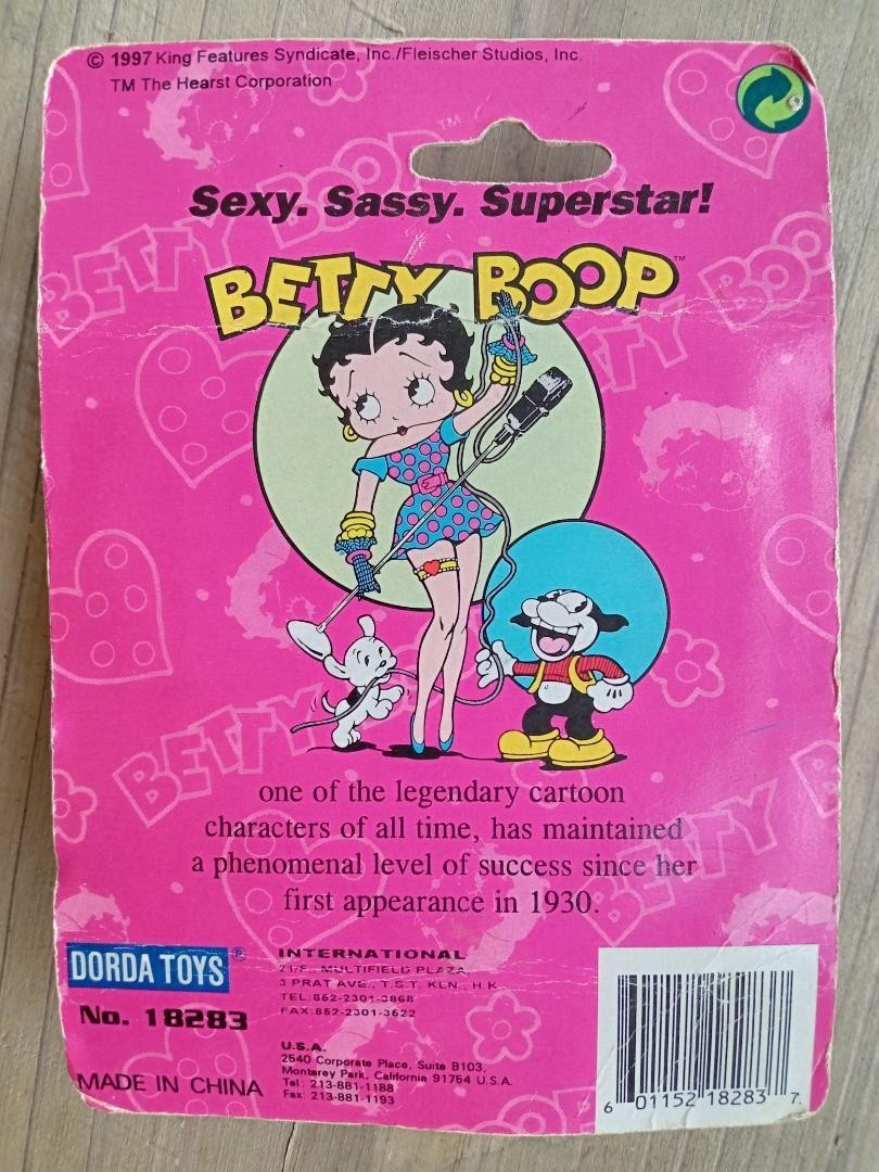 Vintage Deadstock 1997 Betty Boop Keychain