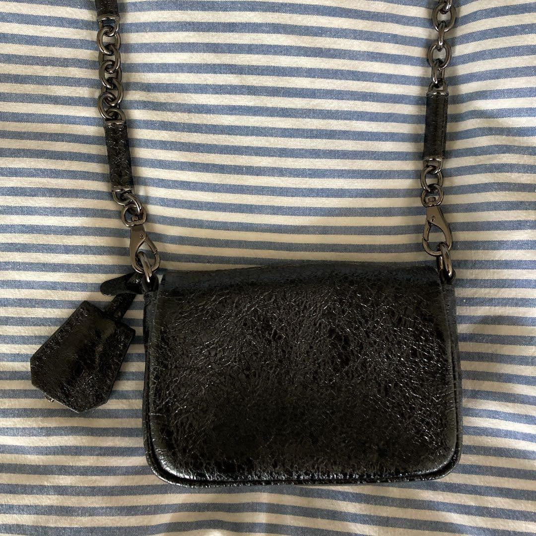 Anya Hindmarch Pouch Mini Shoulder Bag Black from Japan