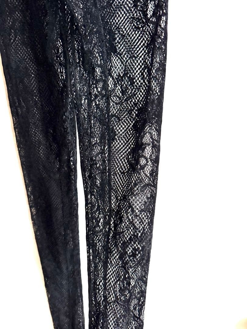 IF SIX WAS NINE LEG/LG BLACK LACE Women's Leggings Size 0