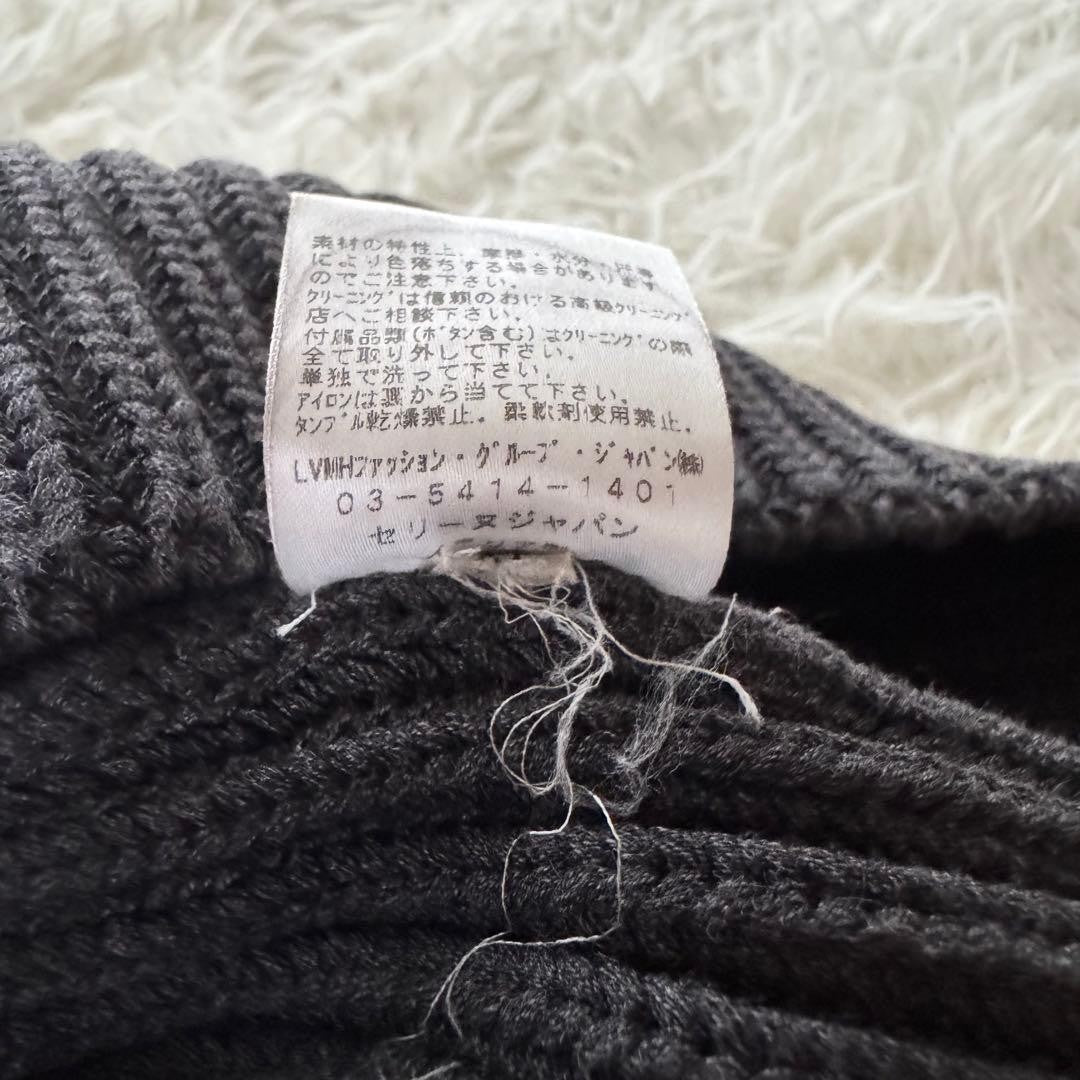 Celine Phoebe Era Sleeveless Knit Sweater Thick Gray Size M Women