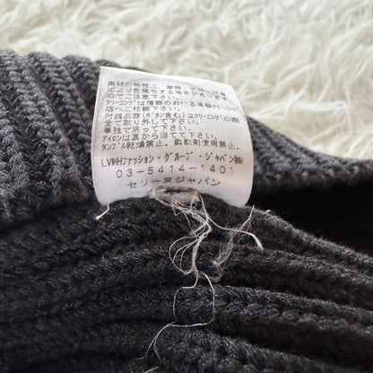 Celine Phoebe Era Sleeveless Knit Sweater Thick Gray Size M Women