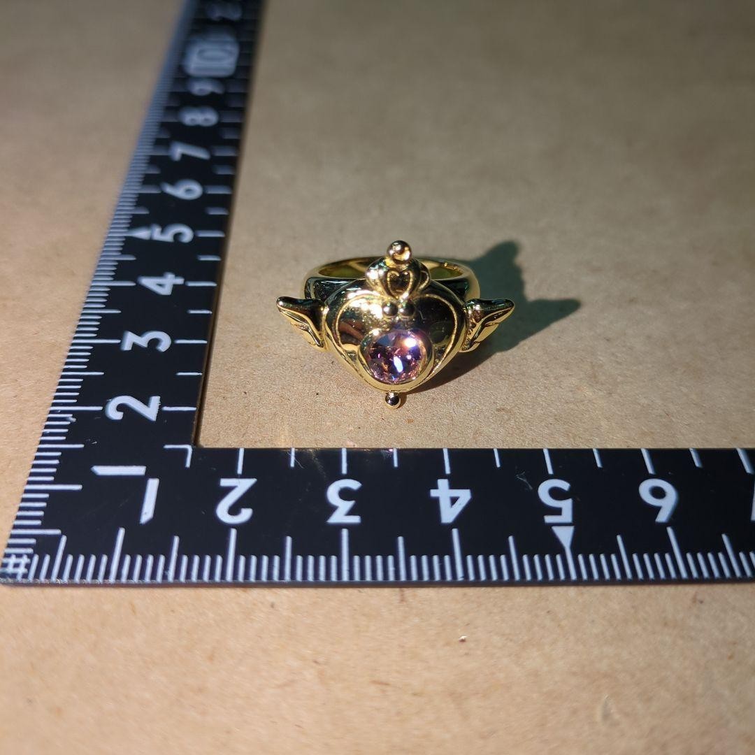 Bandai Sailor Moon 20th Anniversary Gold Ring K18 Plated Approx. Size 9 or 11