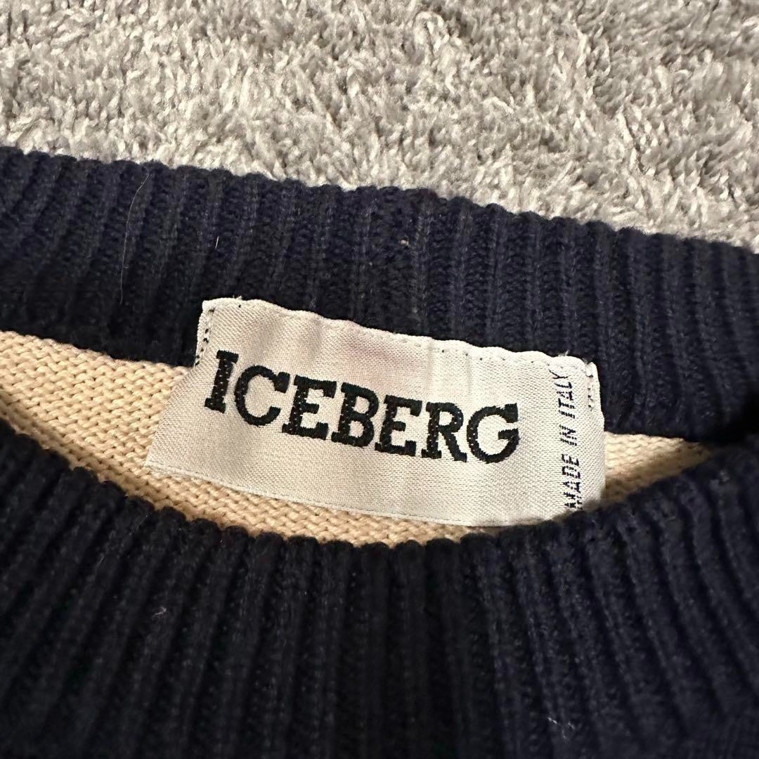 Iceberg History Donald duck Sweater Knit Vintage Made in Italy Gilmar Ivory