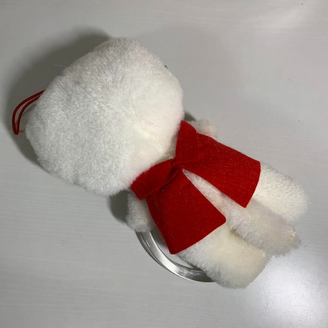 Ultra Rare! Showa Retro Musty Plush-Attached Towel Rack & 2 Hand Towels