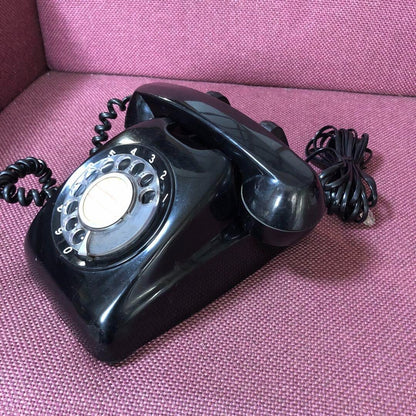 Antique Showa Retro Black Telephone Antique