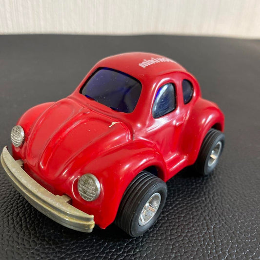 Rare 1990s retro antique fancy miniature car tinplate red WAGEN
