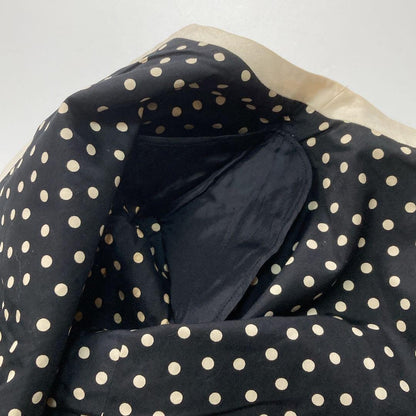 Yves Saint Laurent M Women Collarless Jacket Vintage Dot Stylish Clothing