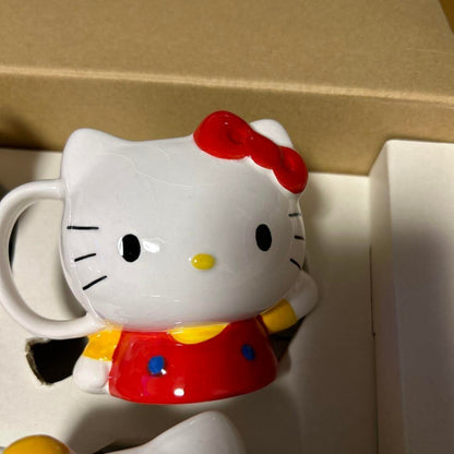 Sanrio Hello Kitty Family Vintage Mug Set of 4 Kawaii Ice Cute Cups Japan
