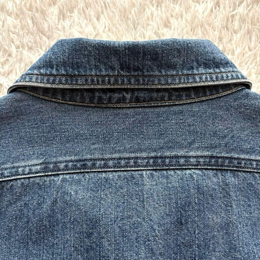 Auth SAMURAI JEANS Denim Shirt Jacket L Made in Japan Indigo Chore Coat Rare
