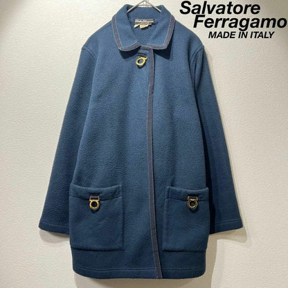 Salvatore Ferragamo Gancini fleece design jacket