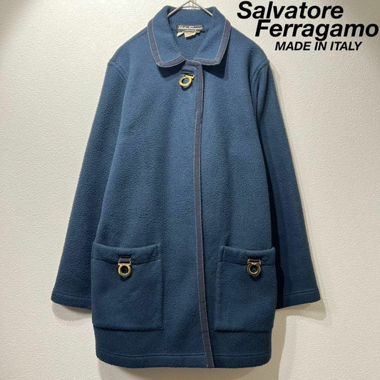 Salvatore Ferragamo Gancini fleece design jacket
