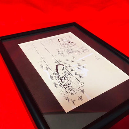 Original Hand-Drawn Artwork by Hisanori Iwamoto Garo Illustration Framed Artwork