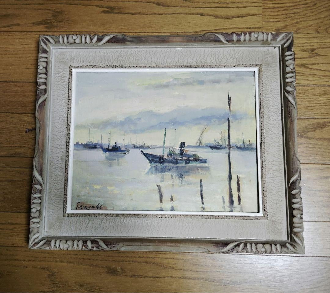 Master Gakuhō's Kobe Port Oil Painting
