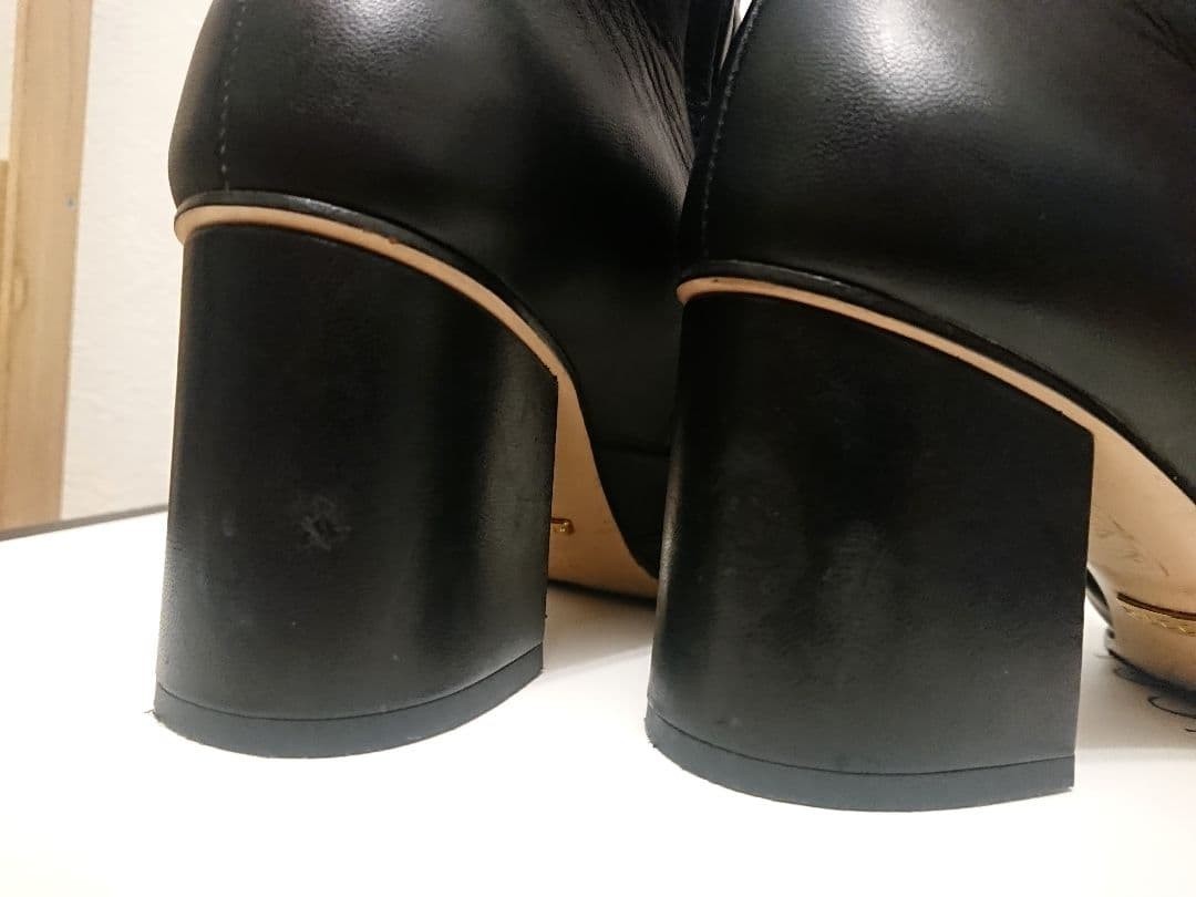 GUCCI GG Marmont Fringe Boots Black Women’s Shoes US 7.5 Authentic