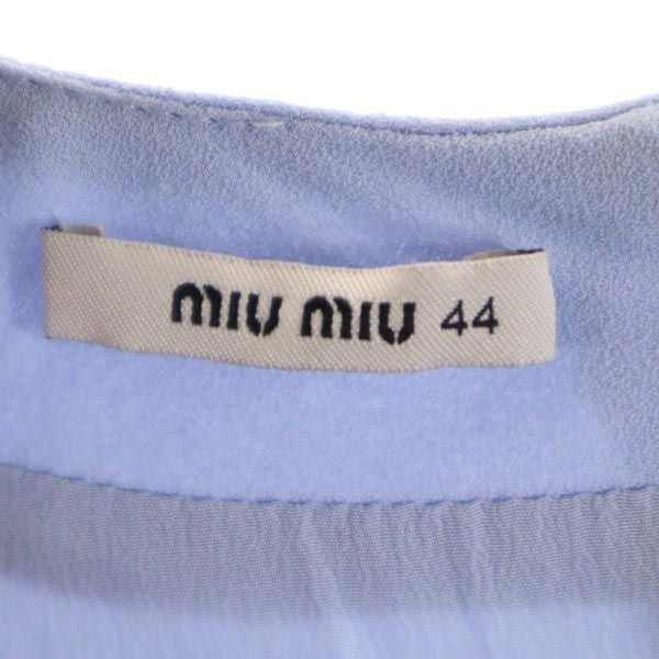 MIUMIU made in Italy Short sleeve French sleeve one piece 44 Blue Women