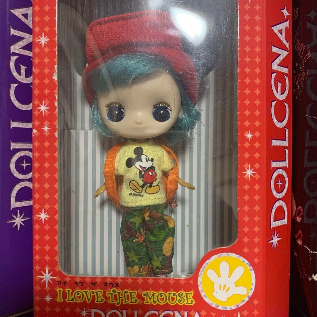 TAKARA TOMY Disney Dollcena Mickey MINNIE Waddy's Christmas jack Vintage RARE