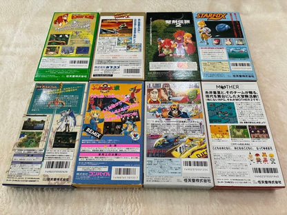 Super Famicom Retro Game Set of 8: Donkey Kong, Star Fox, Puyo Puyo