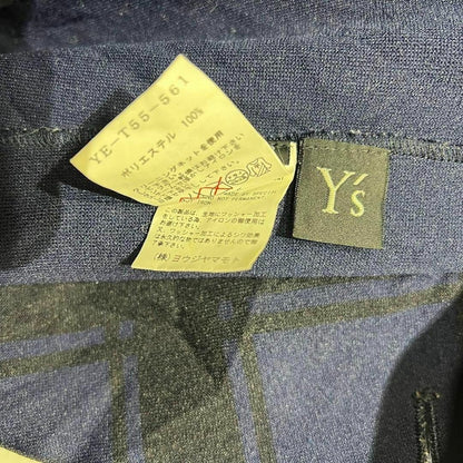 Y's Yohji Yamamoto 90s Blazer Irregular Check Tailored Jacket Shrunken Women's