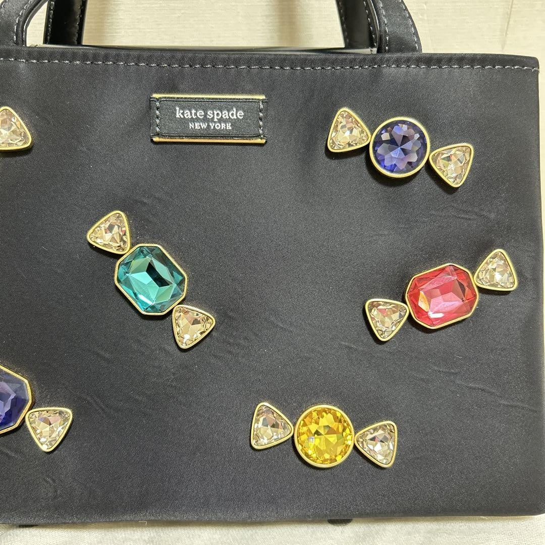Kate Spade Candy Nylon Small Tote Embellished, Used, Excellent Condition
