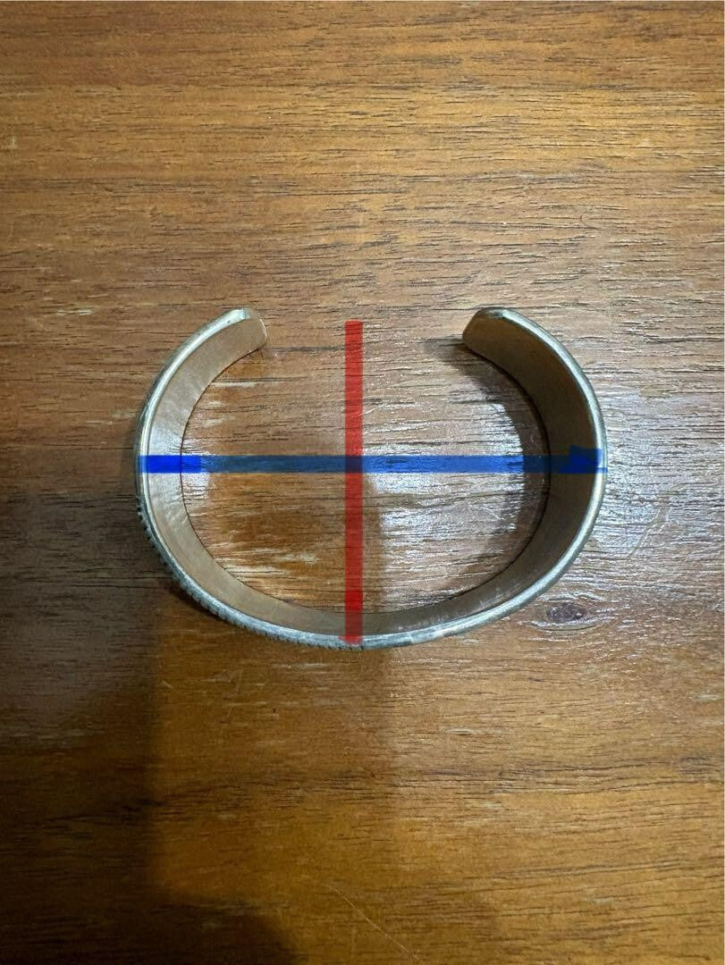 Navajo Bruce Morgan Sterling Silver Bracelet Bangle wide